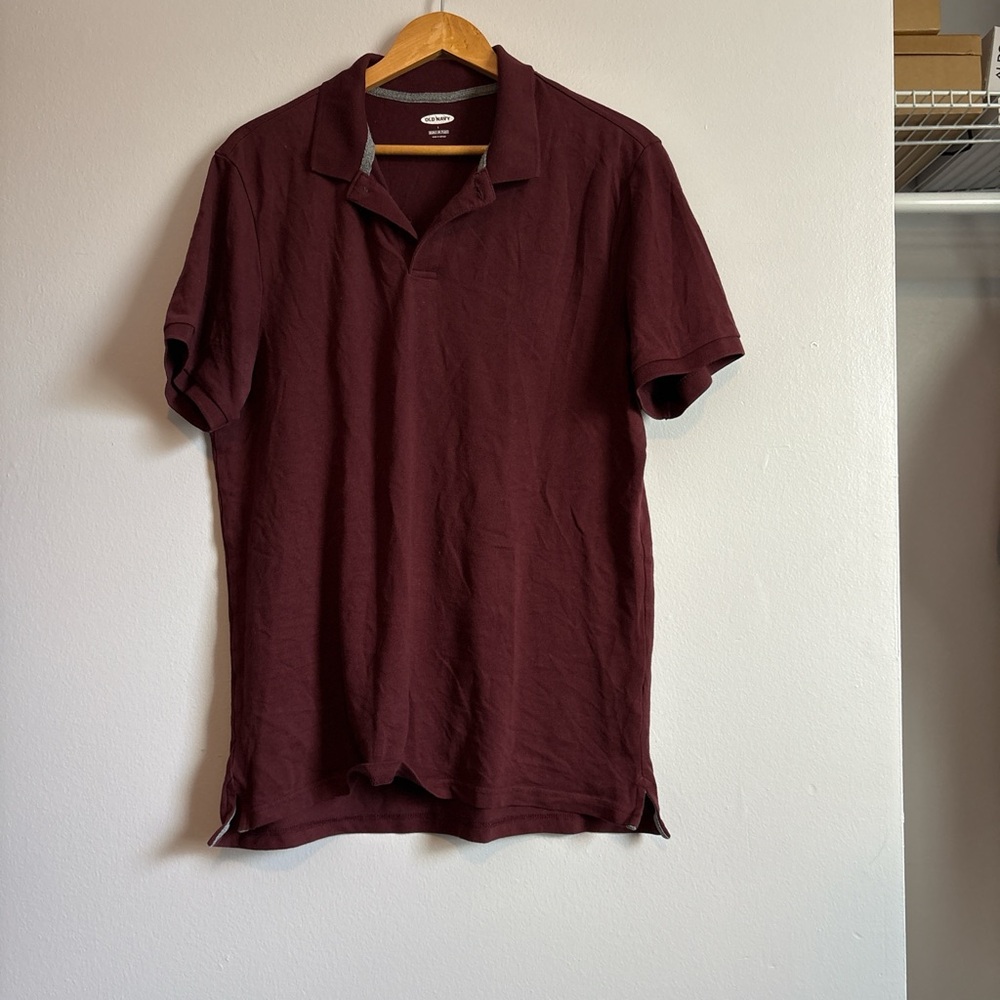 Men's Burgundy Polo Shirt